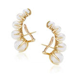 Pearl Ear Cuffs Pendientes Jewelry Brincos