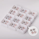 12 Pairs Freshwater Pearl Stud Earrings for Women