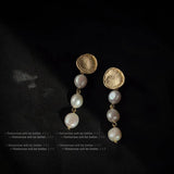Baroque Freshwater Pearl Stud Earrings 14K Jewelry