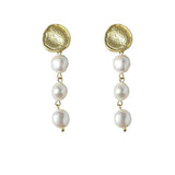 Baroque Freshwater Pearl Stud Earrings 14K Jewelry
