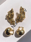 Stud Earrings Collection for Women Girls Pearls Zircon Geometric Retro Jewelry