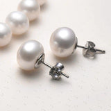 Titanium Small Pearl Ear Studs Girls Earrings Accessory