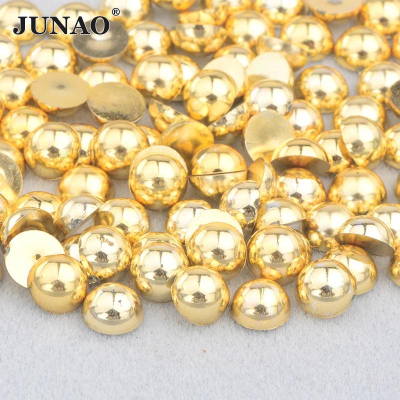 Flat Back Pearl Beads Crystal Applique Strass 14mm Scrapbook Crafts