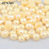 Flat Back Pearl Beads Crystal Applique Strass 14mm Scrapbook Crafts