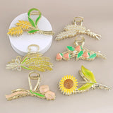 Large Metal Wheat Ear Hair Clip for Women