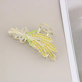 Large Metal Wheat Ear Hair Clip for Women