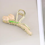 Large Metal Wheat Ear Hair Clip for Women
