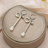 Anslow Designers Retro Style Pearl Women Drop Earrings Gift