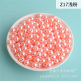 White/Pearl Round Plastic Pearl Beads 3-12mm Straight Holes Jewelry Making