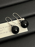 Pearl Crystal Round Ball Earrings for Women Girls