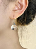 Pearl Crystal Round Ball Earrings for Women Girls