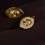 Net Red Pearl Button Earrings High-End French Ladies Accessories