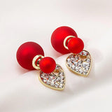 Crystal Heart Earrings - Women's Jewelry