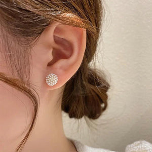 Pearl Earrings Front And Back Function Brincos Jewelry