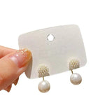 Pearl Earrings Front And Back Function Brincos Jewelry