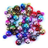 Simulated Pearl Double Side Stud Earrings