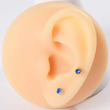 12 Pairs Surgical Steel Crystal Ear Piercing Studs Mixed Colors & Pearl 2