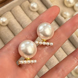 South Korea Pearl Earrings for Women, Daily Work Accessories