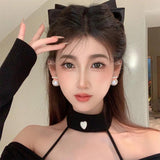 South Korea Pearl Earrings for Women, Daily Work Accessories