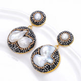 Bohemia Natural Freshwater Pearl Stud Earrings