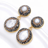 Bohemia Natural Freshwater Pearl Stud Earrings