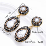 Bohemia Natural Freshwater Pearl Stud Earrings