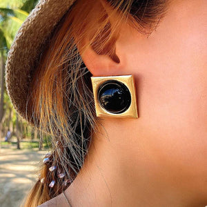 Charming Colorful Pearl Stud Earrings for Women Girls