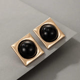 Charming Colorful Pearl Stud Earrings for Women Girls