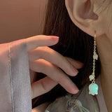 Pearl Lily of the Valley Long Earrings