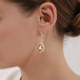 High-End Retro Hole-Pearl Earrings Ethnic Style Long Earrings