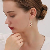 High-End Retro Hole-Pearl Earrings Ethnic Style Long Earrings
