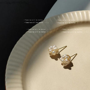 Freshwater Pearl Ball French Style Earrings