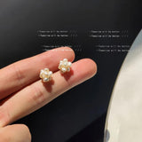Freshwater Pearl Ball French Style Earrings