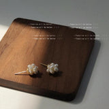 Freshwater Pearl Ball French Style Earrings