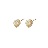 Freshwater Pearl Ball French Style Earrings