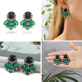 Vintage Geometric Stud Earrings Charm Pearl Jewelry Party Accessories