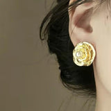 Vintage Simulated Pearl Flower Earrings for Women Party