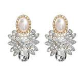 Rhinestone Pearl Earrings for Women