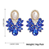Rhinestone Pearl Earrings for Women