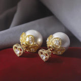 Pearl Love Earrings - Women's Gift Banquet Jewelry