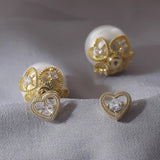 Pearl Love Earrings - Women's Gift Banquet Jewelry