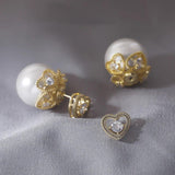 Pearl Love Earrings - Women's Gift Banquet Jewelry