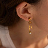 Youthway Stainless Steel Earrings 18K Plated Waterproof Charm Jewelry Gift