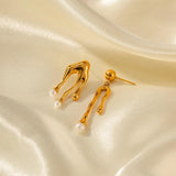 Youthway Stainless Steel Earrings 18K Plated Waterproof Charm Jewelry Gift