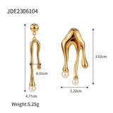 Youthway Stainless Steel Earrings 18K Plated Waterproof Charm Jewelry Gift