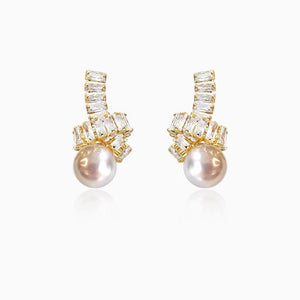 Ethnic Style Knot Pearl Earrings Women's Gift Holiday Jewelry