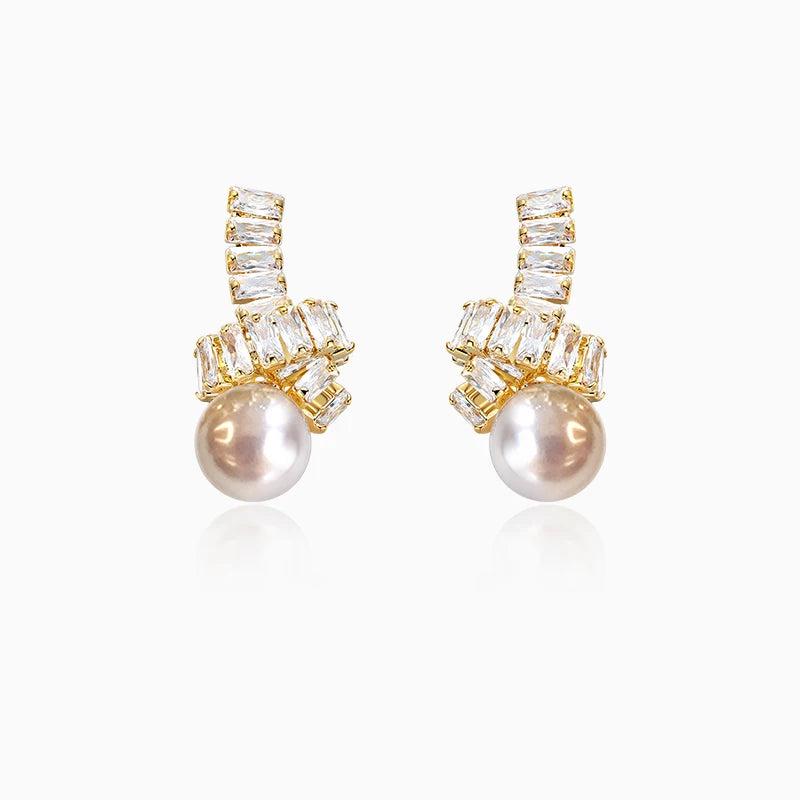 Ethnic Style Knot Pearl Earrings Women's Gift Holiday Jewelry