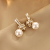 Ethnic Style Knot Pearl Earrings Women's Gift Holiday Jewelry