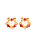 Heart-Shaped Pearl Earrings Women's Fine Jewelry