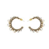 C-Shaped Pearl Earrings 925 Silver Needle Fashionable Gift